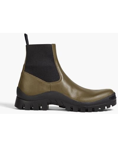 Atp Atelier Cantania Leather Chelsea Boots - Green