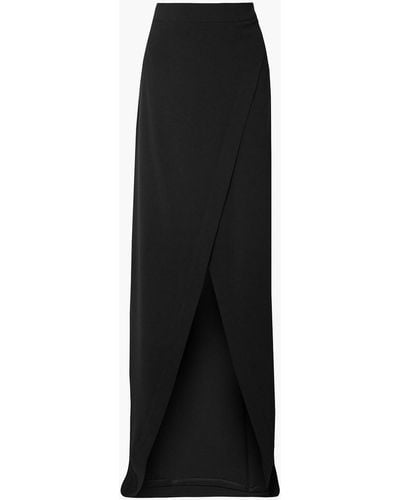 Gareth Pugh Crepe Wrap Maxi Skirt - Black