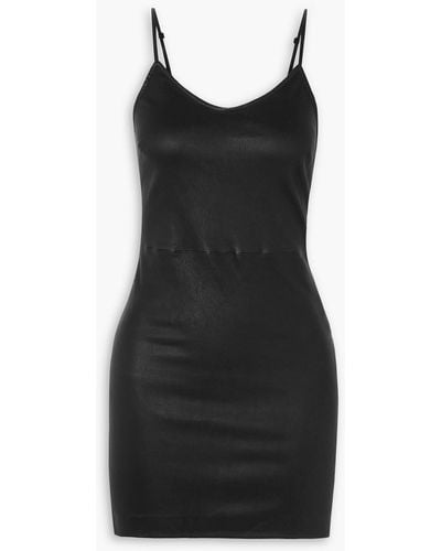 SPRWMN Leather Mini Dress - Black