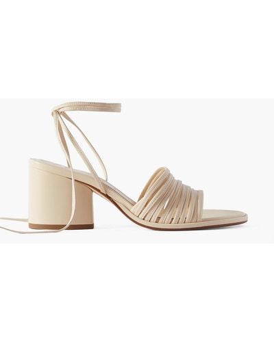 Aeyde Natania Leather Sandals - White