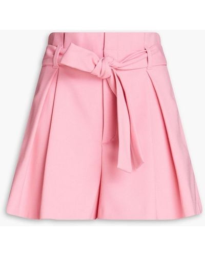 RED Valentino Pleated Cady Shorts - Pink