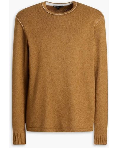 James Perse Cotton, Wool And Mohair-blend Jumper - Brown