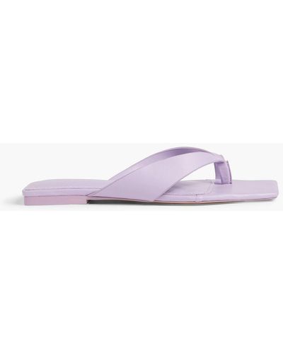 Jonathan Simkhai Shae Leather Sandals - Purple