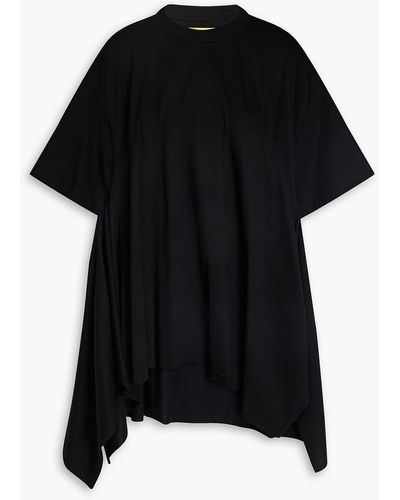 Marques'Almeida Asymmetric Cotton-jersey T-shirt - Black