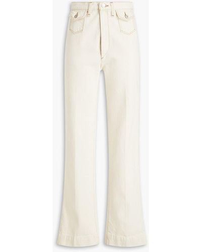 RE/DONE 70s High-rise Wide-leg Jeans - White