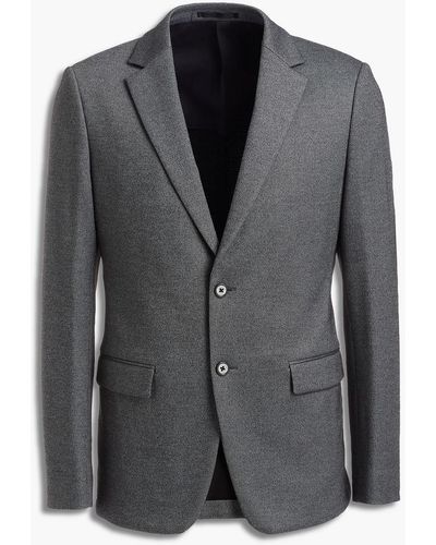 Theory Clinton Slim-fit Stretch-ponte Suit Jacket - Grey