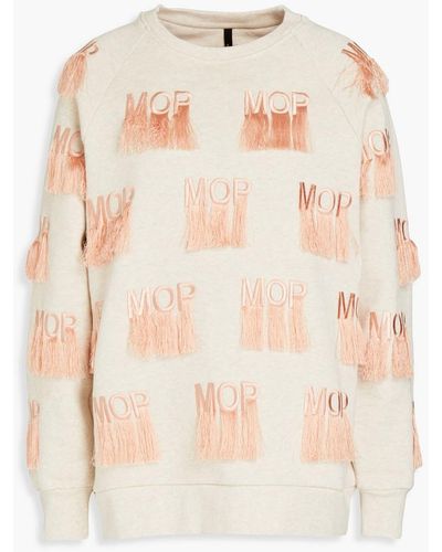 Mother Of Pearl Samantha Embroidered Organic Cotton-fleece Sweatshirt - Multicolour