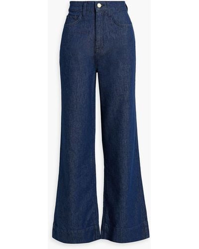 Triarchy High-rise Wide-leg Jeans - Blue