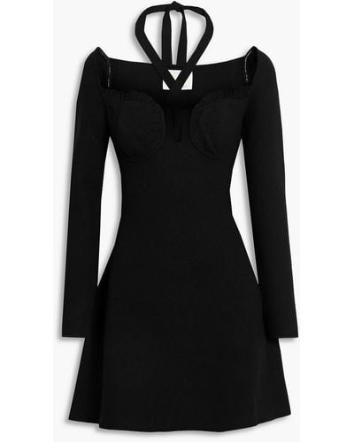 3.1 Phillip Lim Cutout Stretch-knit Mini Dress - Black