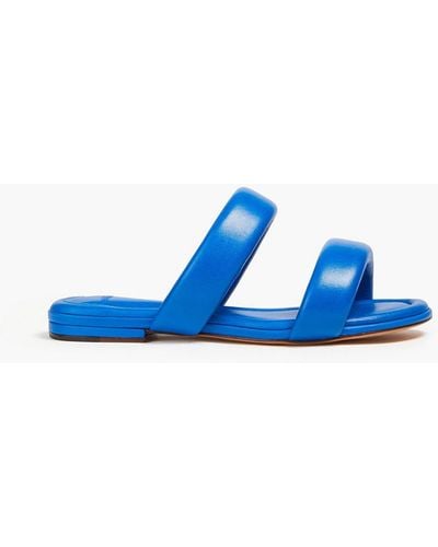 Alexandre Birman Lilla Padded Leather Sandals - Blue