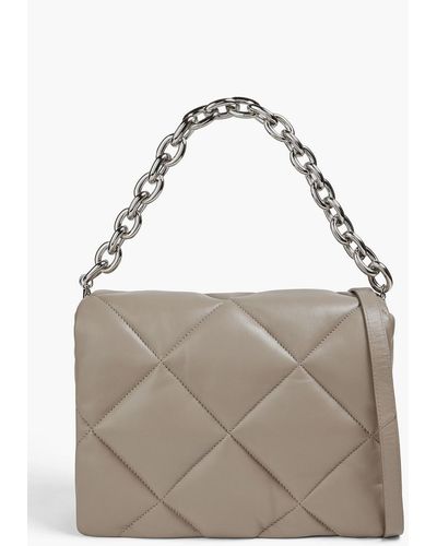 Stand Studio Brynnie Quilted Leather Shoulder Bag - Brown