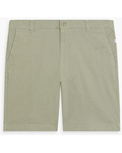 Onia Cotton-blend Twill Chino Shorts - Green
