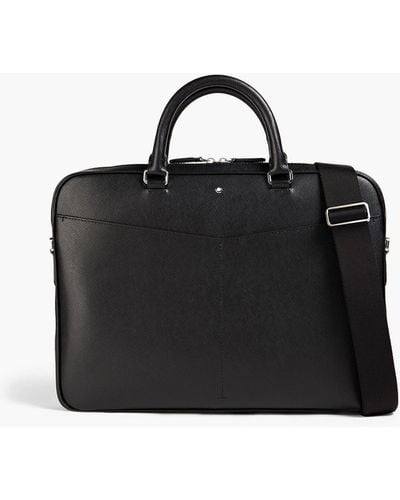 Montblanc Textured-leather Briefcase - Black