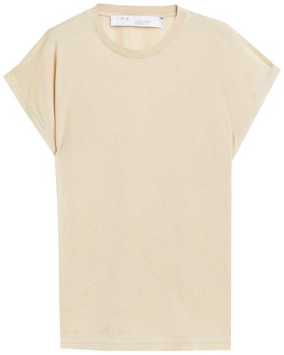 IRO Paulina t-shirt aus jersey aus einer lyocell-baumwollmischung - Natur