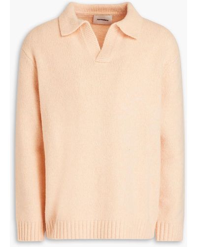 Nanushka Merino Wool-blend Polo Sweater - Orange