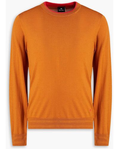 Paul Smith Merino Wool Sweater - Orange