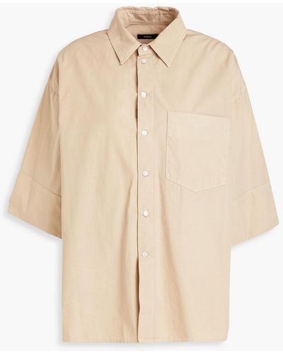 Bassike Cotton-poplin Shirt - Natural