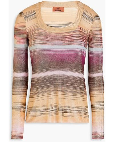 Missoni Striped Knitted Top - Pink