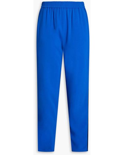 RED Valentino Stretch-crepe Tapered Trousers - Blue