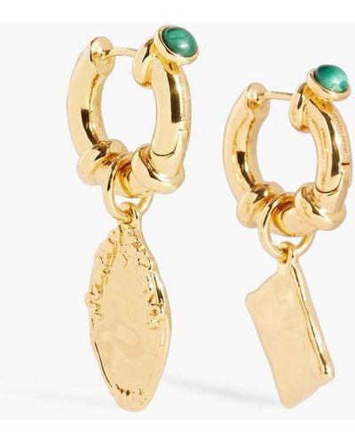 Zimmermann Gold-tone Malachite Earrings - Metallic