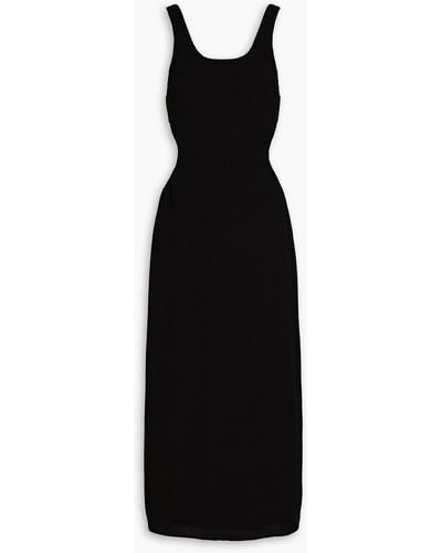 Bondi Born Bavaro Cutout Crepe Midi Dress - Black