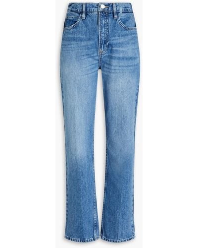 FRAME Le High N Tight High-rise Straight-leg Jeans - Blue