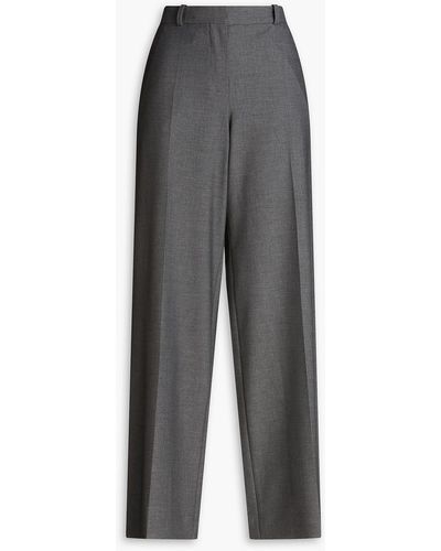 Nina Ricci Twill Wide-leg Trousers - Grey
