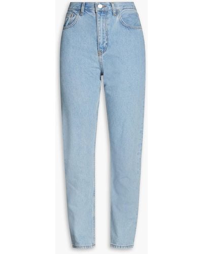 Claudie Pierlot Pango High-rise Slim-leg Jeans - Blue