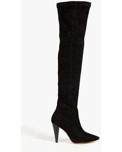 IRO Babel Suede Over-the-knee Boots - Black