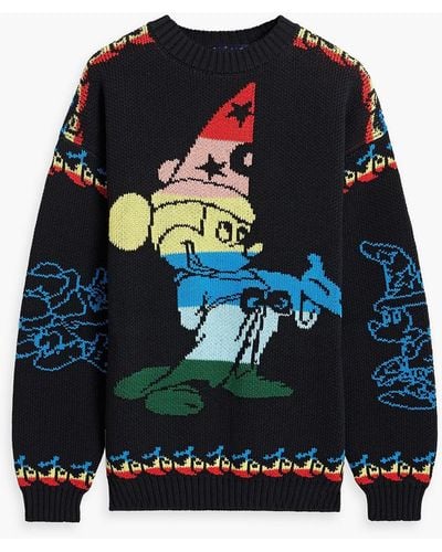 Stella McCartney Disney Cotton-blend Jacquard Sweater - Black