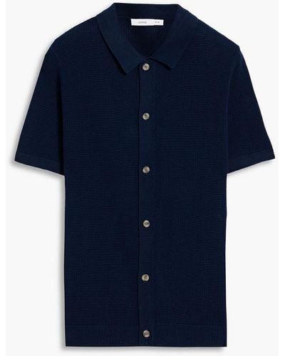 Onia Hemd aus strukturierter baumwolle - Blau