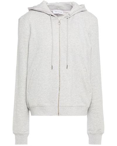 NINETY PERCENT Mélange French Cotton-terry Hooded Track Jacket - Multicolour
