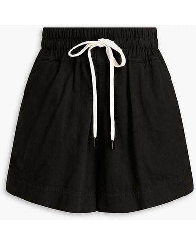 Bassike Shorts aus baumwoll-twill - Schwarz