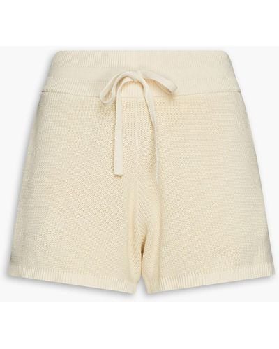 Rag & Bone Archetype Ribbed Cotton Shorts - Natural