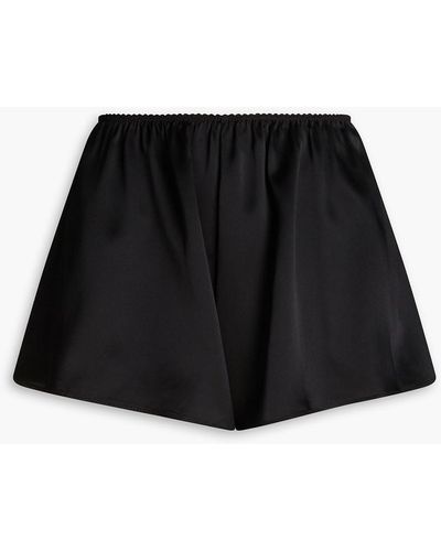 T By Alexander Wang Shorts aus seidensatin - Schwarz