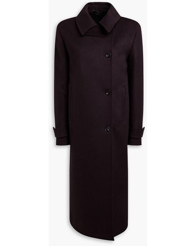 Paul Smith Wool And Cashmere-blend Coat - Black