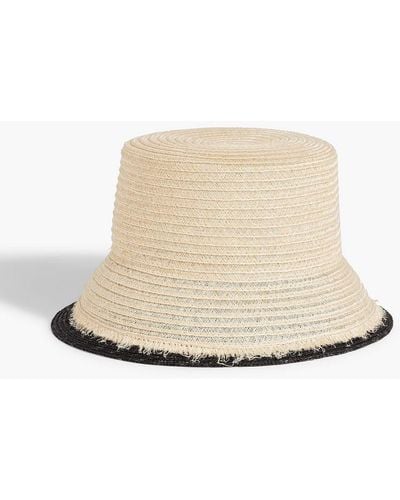 Eugenia Kim Jonah Two-tone Straw Bucket Hat - Natural
