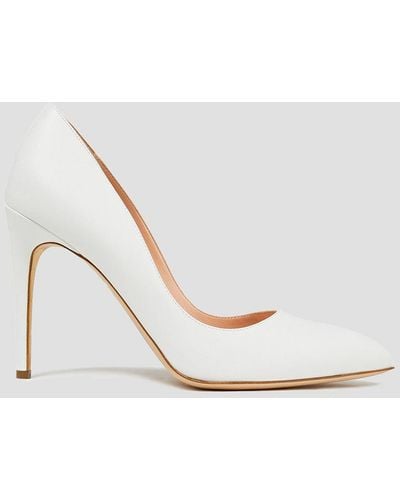 Rupert Sanderson Malory Leather Court Shoes - White