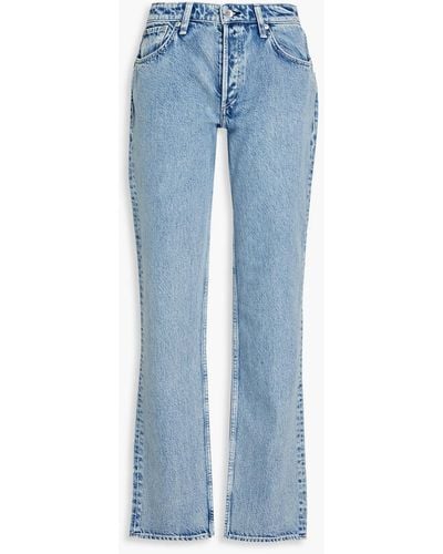 Rag & Bone Alisha Low-rise Straight-leg Jeans - Blue