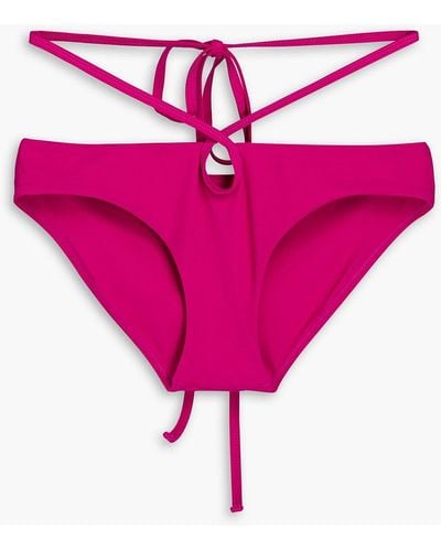 Christopher Esber Looped Tie Cutout Low-rise Bikini Briefs - Pink