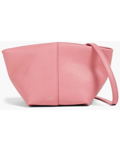 Mansur Gavriel Textured-leather Shoulder Bag - Pink
