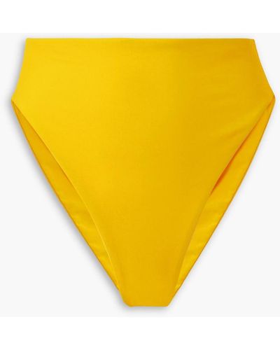 JADE Swim Incline High-rise Bikini Briefs - Yellow