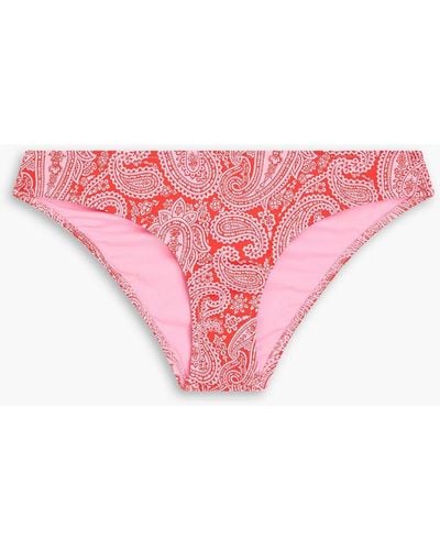 Heidi Klein Tangier Paisley-print Low-rise Bikini Briefs - Pink