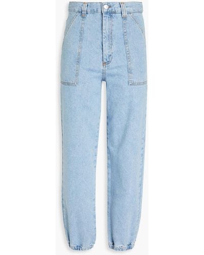 Sandro High-rise Tapered Jeans - Blue