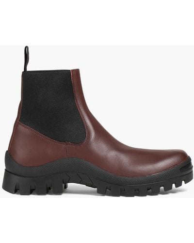 Atp Atelier Catania Leather Ankle Boots - Brown