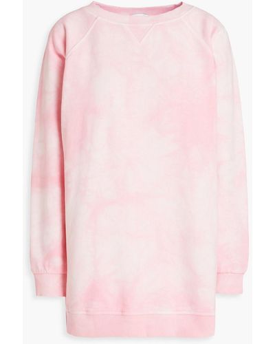 Rodebjer Tie-dyed Organic French Cotton-blend Terry Sweatshirt - Pink