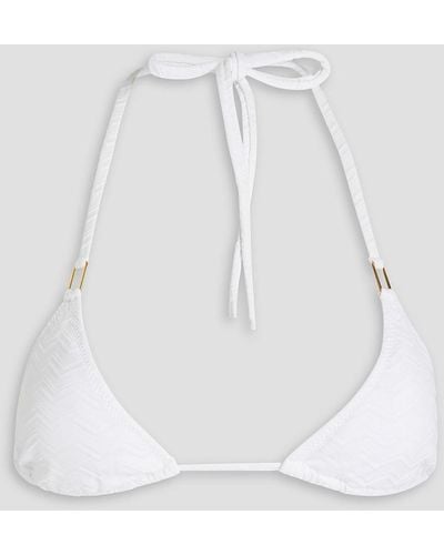 Melissa Odabash Cancun Triangle Bikini Top - White
