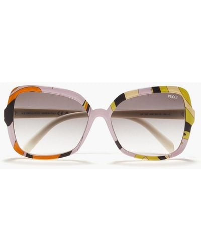 Emilio Pucci Square-frame Acetate Sunglasses - Pink
