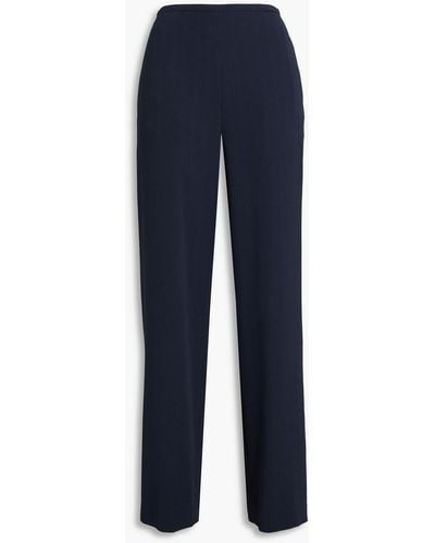 Theory Crepon Straight-leg Trousers - Blue