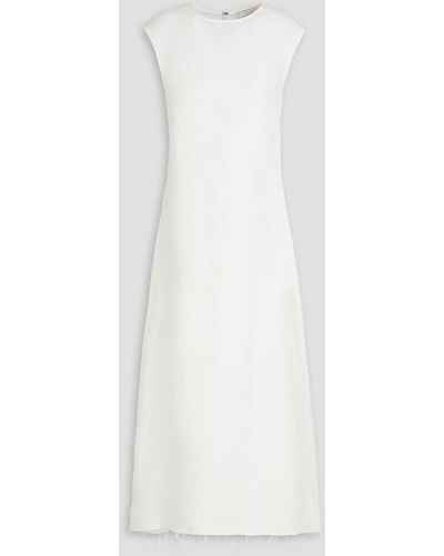 Loulou Studio Sonora Linen-blend Twill Maxi Dress - White